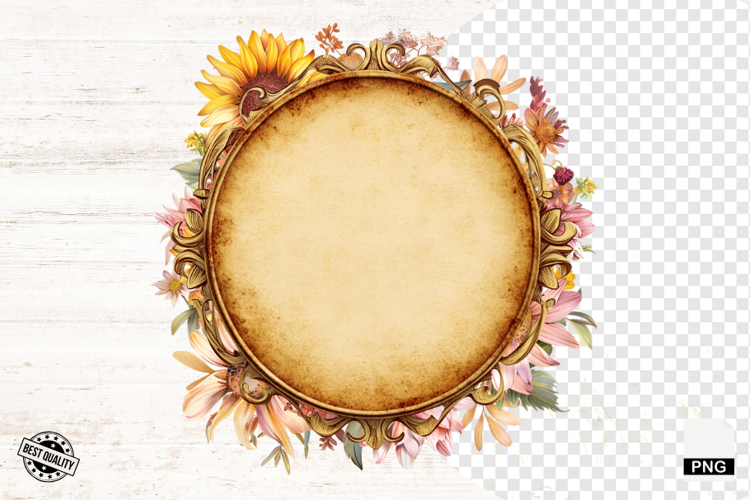 Summer Floral Tags PNG - Ticket Clipart