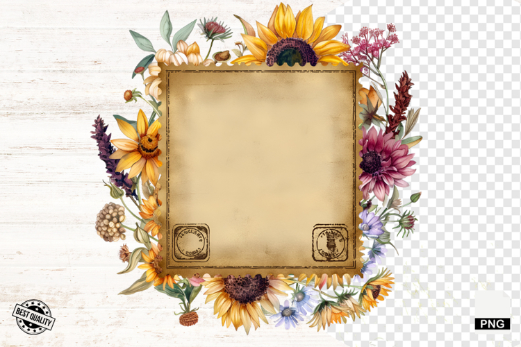 Summer Floral Tags PNG - Ticket Clipart