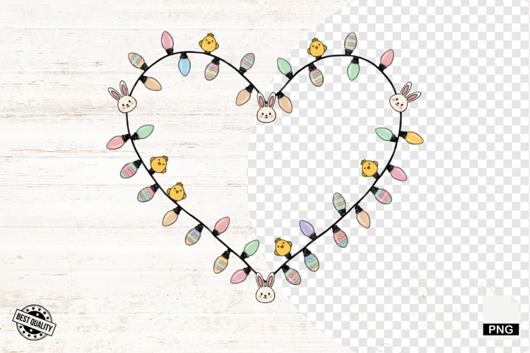 Easter Day Doodle Lights PNG - Easter Clipart