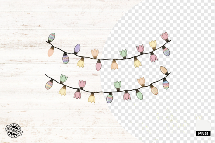 Easter Day Doodle Lights PNG - Easter Clipart