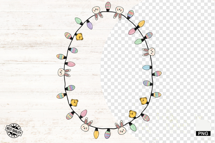 Easter Day Doodle Lights PNG - Easter Clipart