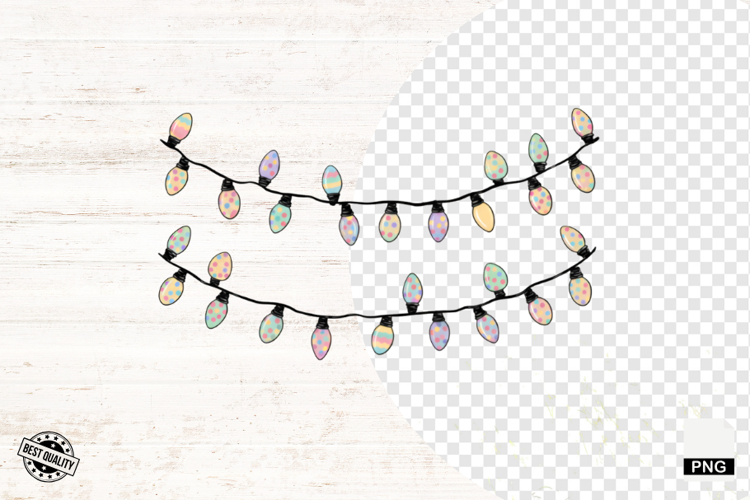 Easter Day Doodle Lights PNG - Easter Clipart