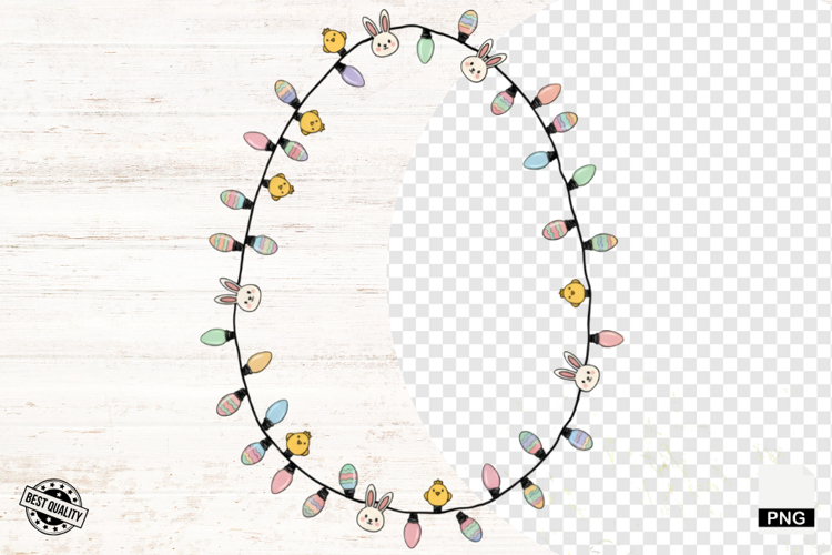 Easter Day Doodle Lights PNG - Easter Clipart