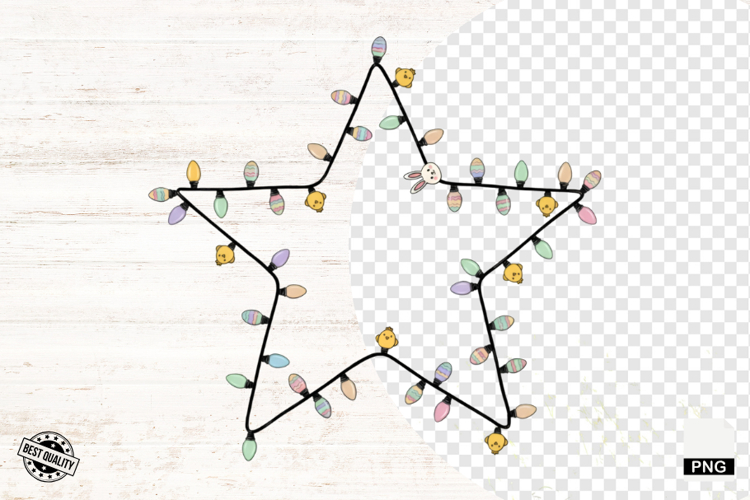 Easter Day Doodle Lights PNG - Easter Clipart