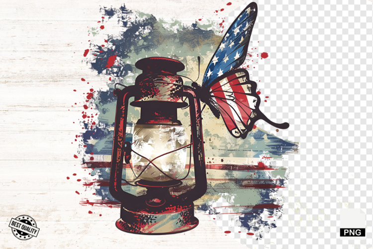 4th Of July Butterfly PNG - Butterfly Clipart