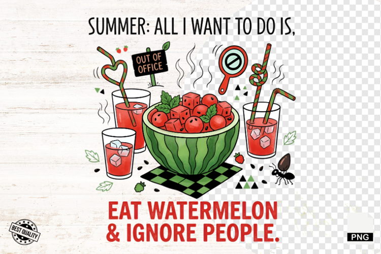 Summer Watermelon Drinks PNG - Summer Clipart
