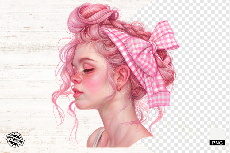 Messy Bun Clipart Image 14