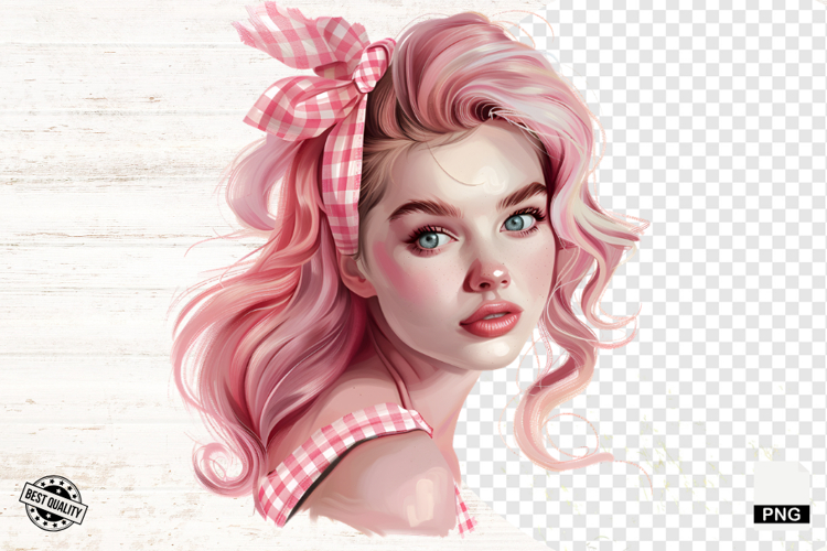 Messy Bun Clipart Image 3