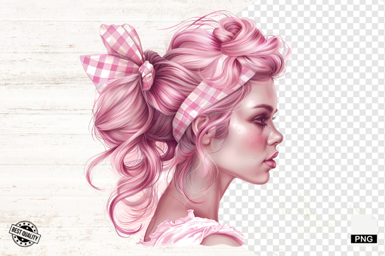 Messy Bun Clipart Image 22
