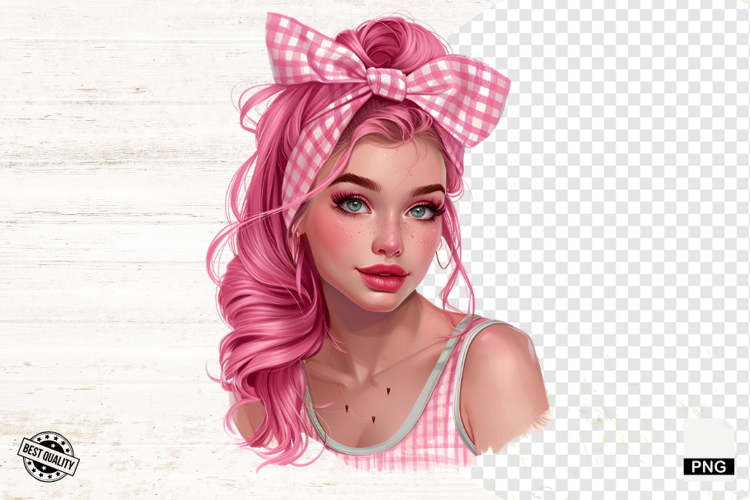 Messy Bun Clipart Image 5