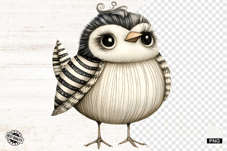 Quirky Whimsical Summer Bird Png Sublimation - Birds Clipart