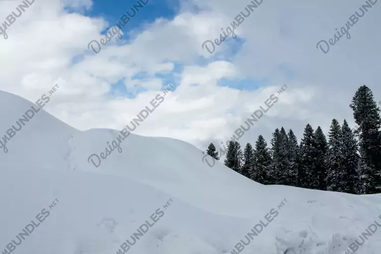shot of the Malam Jabba and Kalam Swat scenery landscape