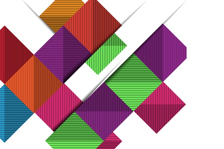 Abstract 3D Geometrical Design example image 1