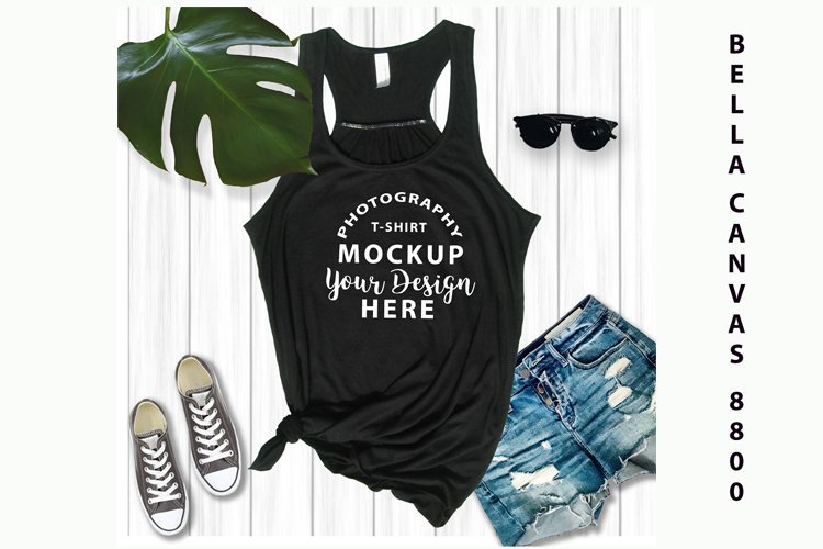 Black Tshirt Mockup Image 7