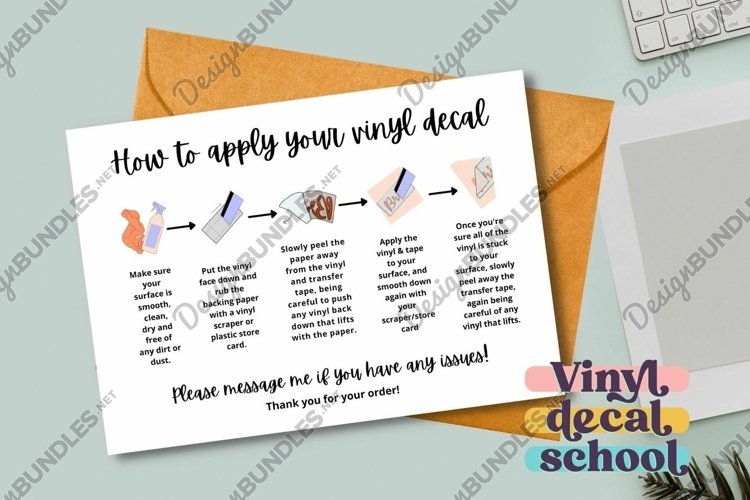 Free Printable Vinyl Decal Instructions