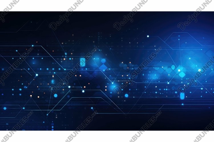 technology blue digital background example image 1