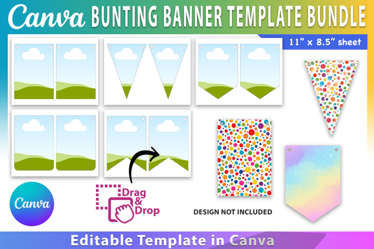 Treat Bag Toppers Canva Template Bundle, Editable Treat Bag