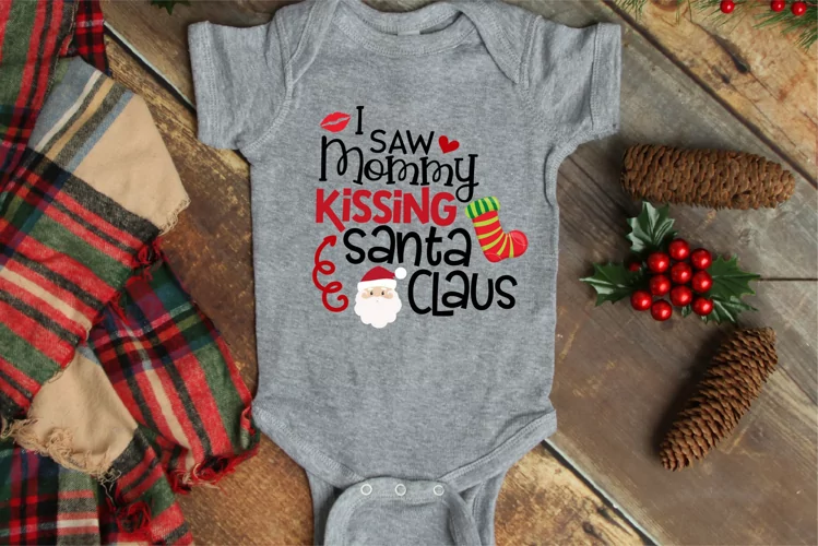 Christmas SVG, I Saw Mommy Kissing Santa Claus Sublimation