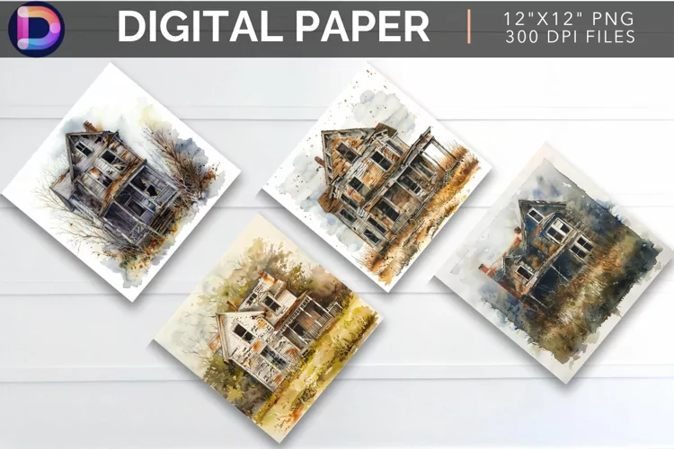 Abandoned House Digital Paper