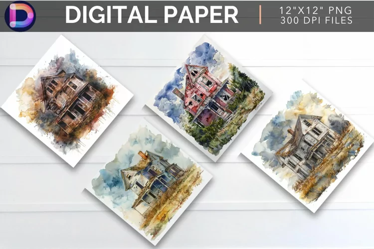 Abandoned House Digital Paper