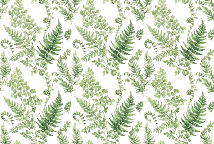 watercolor fern seamless pattern, Mothers Day