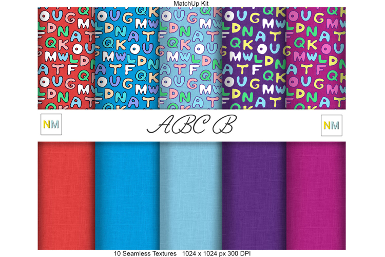 ABC B Letters Seamless Textures