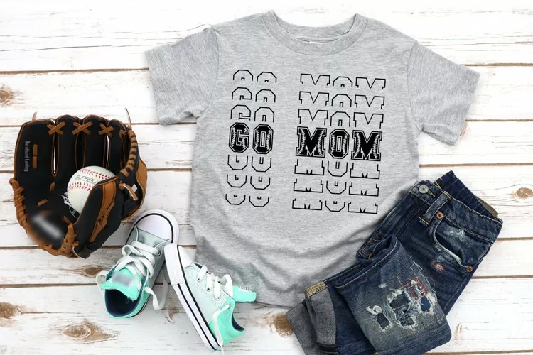 Baseball Stacked Mirror Font With Two Stacking Styles