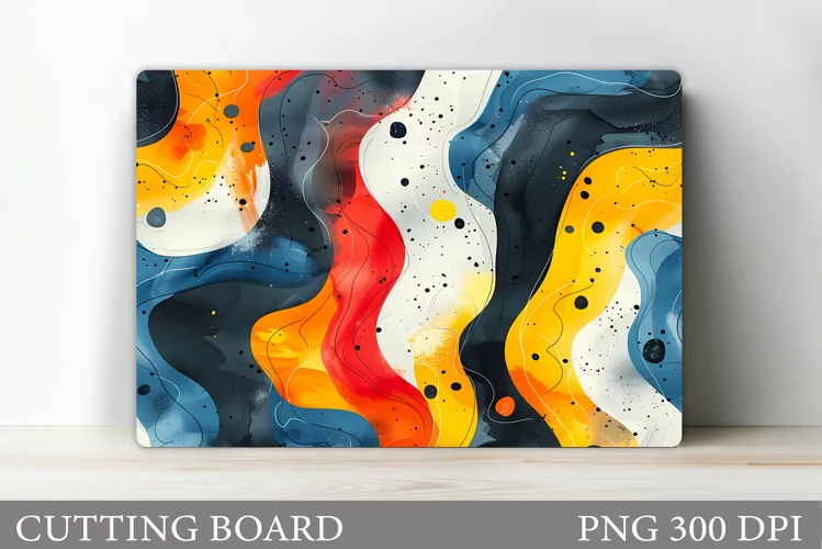 Abstraction Cutting Board Design. Abstraction Sublimation