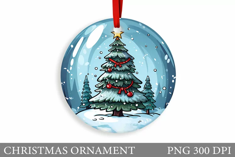 Christmas Tree Christmas Ornament. Christmas Sublimation