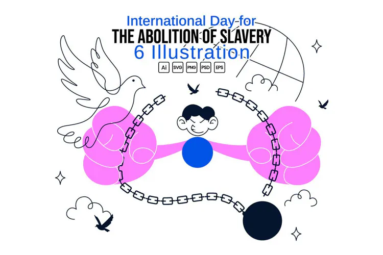 6 Day for the Abolition of Slavery Illustration