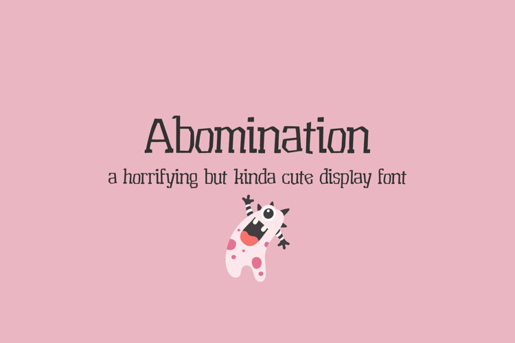 Abomination Display Font example image 1