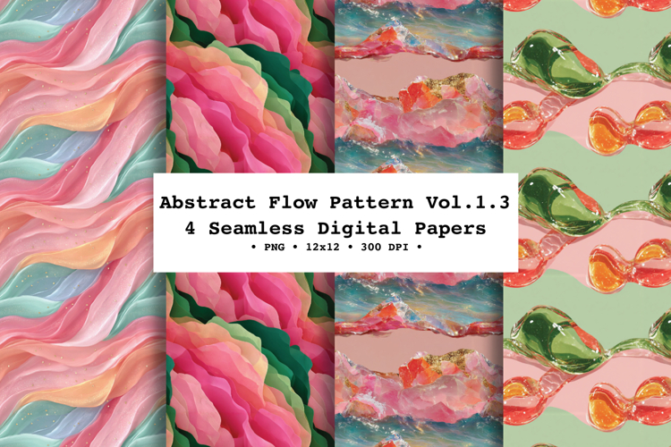 Abstract Flow Seamless Pattern Vol.1.3 - 4 PNG
