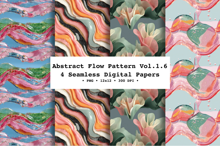 Abstract Flow Seamless Pattern Vol.1.6 - 4 PNG