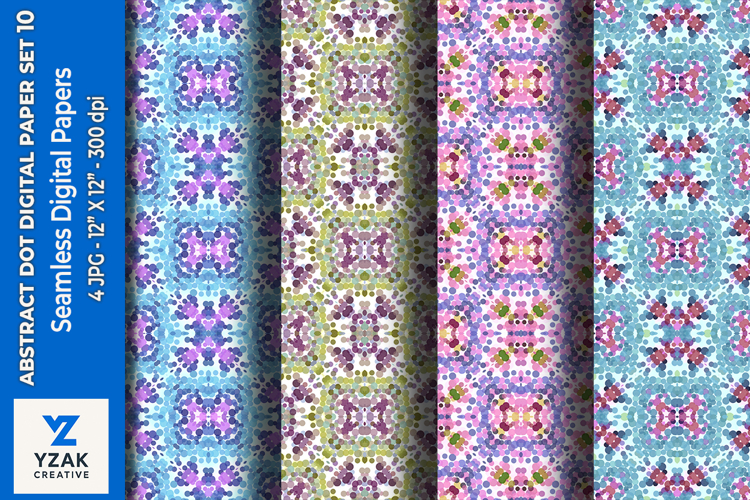 Abstract Dot Digital Paper Set 10