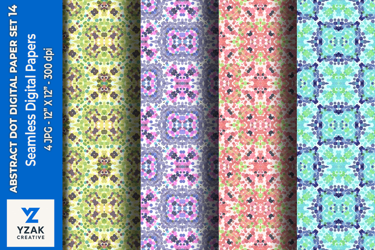 Abstract Dot Digital Paper Set 14