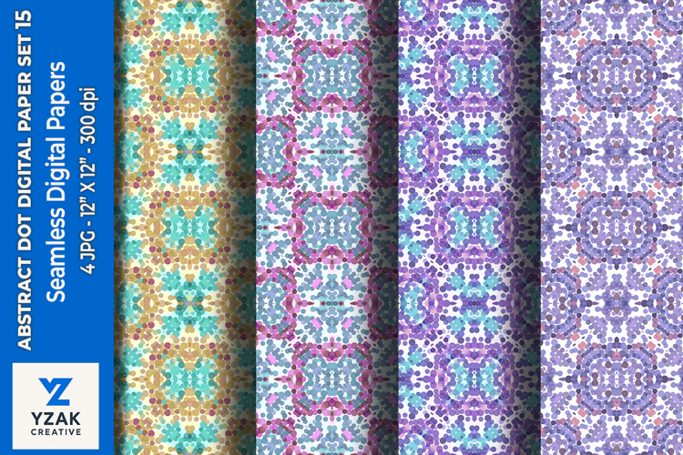 Abstract Dot Digital Paper Set 15