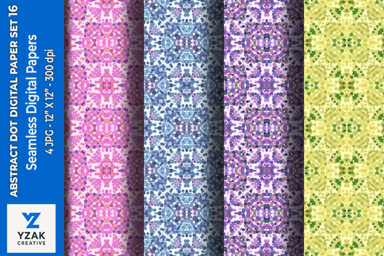 Abstract Dot Digital Paper Set 16