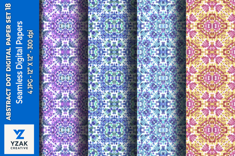 Abstract Dot Digital Paper Set 18