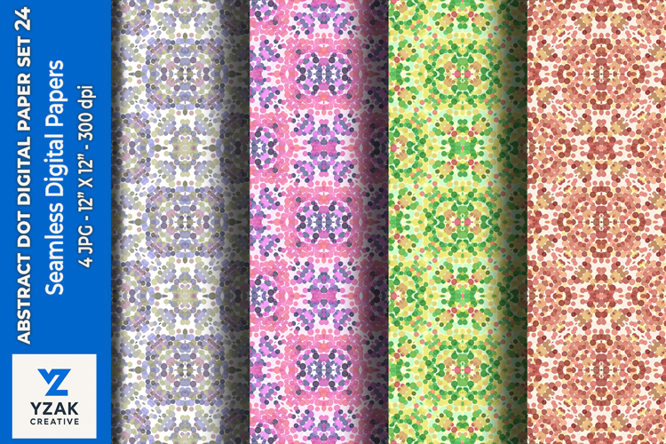 Abstract Dot Digital Paper Set 24