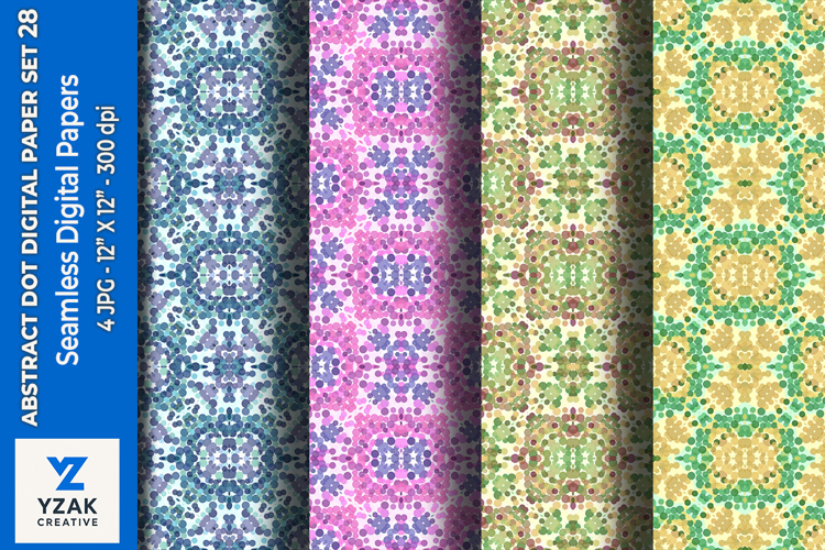 Abstract Dot Digital Paper Set 28