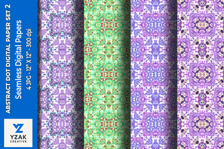 Abstract Dot Digital Paper Set 2