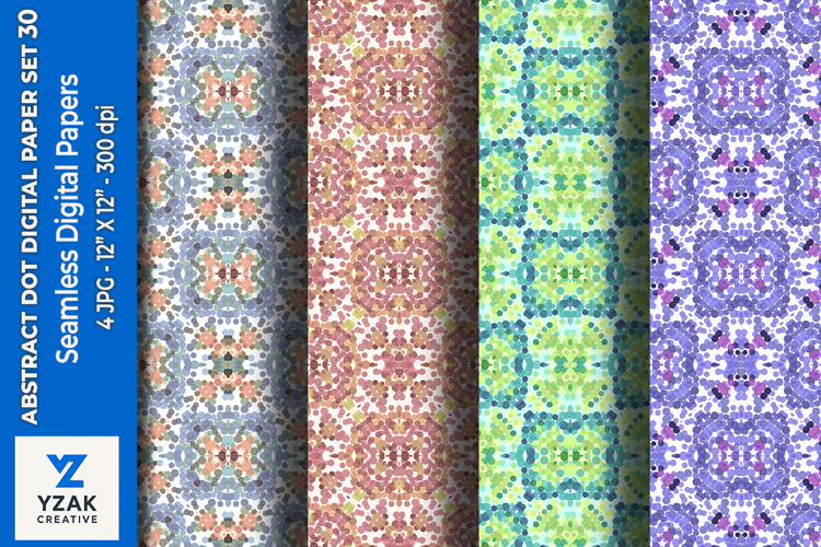 Abstract Dot Digital Paper Set 30