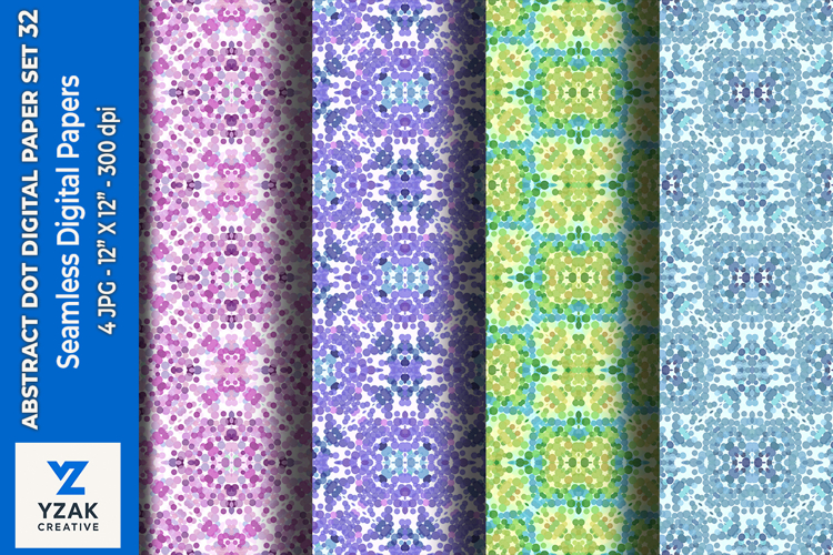 Abstract Dot Digital Paper Set 32