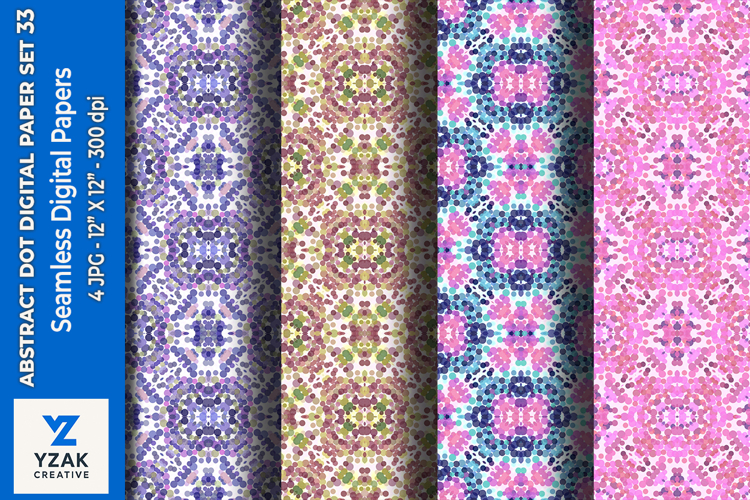 Abstract Dot Digital Paper Set 33