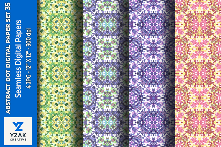 Abstract Dot Digital Paper Set 35