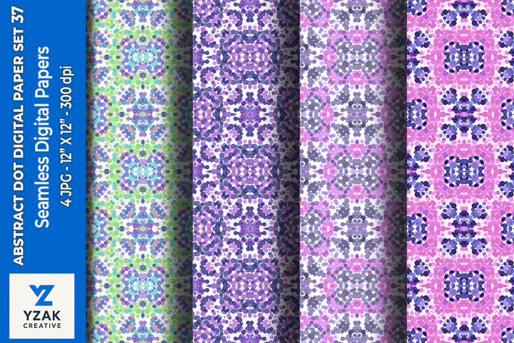 Abstract Dot Digital Paper Set 37