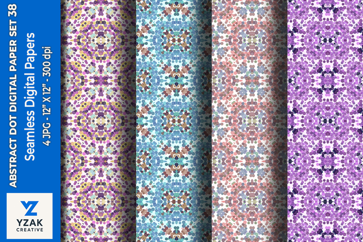 Abstract Dot Digital Paper Set 38