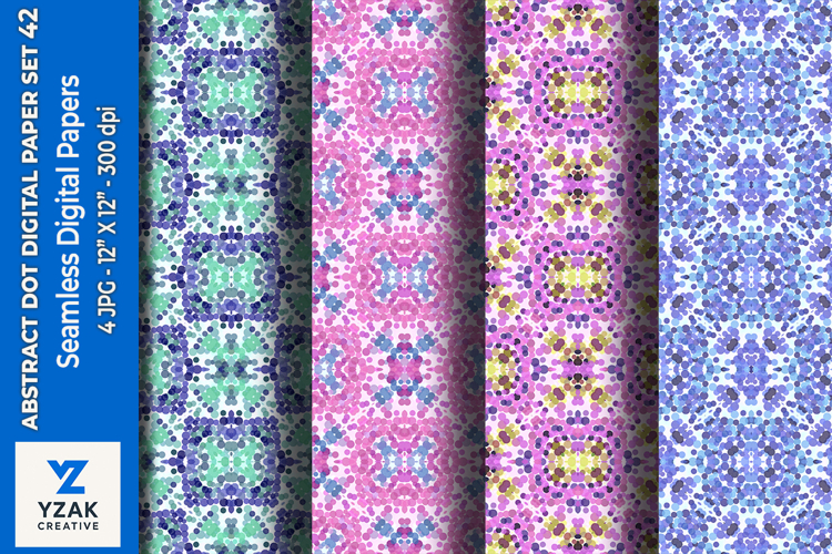Abstract Dot Digital Paper Set 42