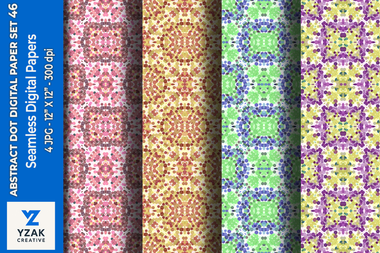 Abstract Dot Digital Paper Set 46