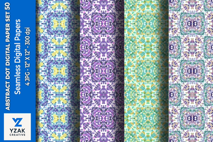 Abstract Dot Digital Paper Set 50